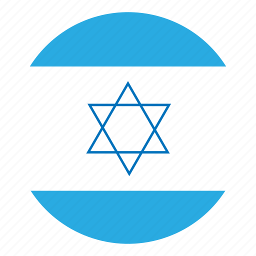 Country, flag, israel, middle east, round, color, nation icon - Download on Iconfinder