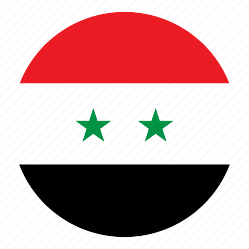 Country, flag, middle east, round, syria, color, nation icon - Download on Iconfinder