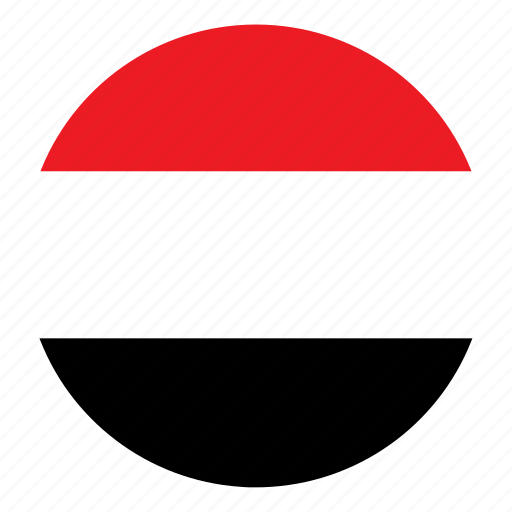 Country, flag, middle east, round, yemen, color, nation icon - Download on Iconfinder