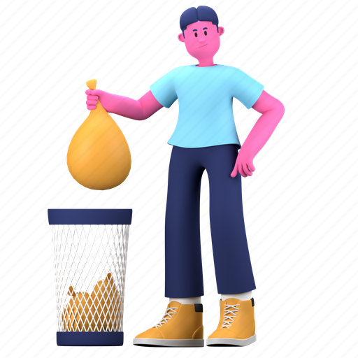 Trash can, delete, recycle, bin, garbage, creative industry, marketing 3D illustration - Download on Iconfinder