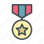 award, badge, medal, military 