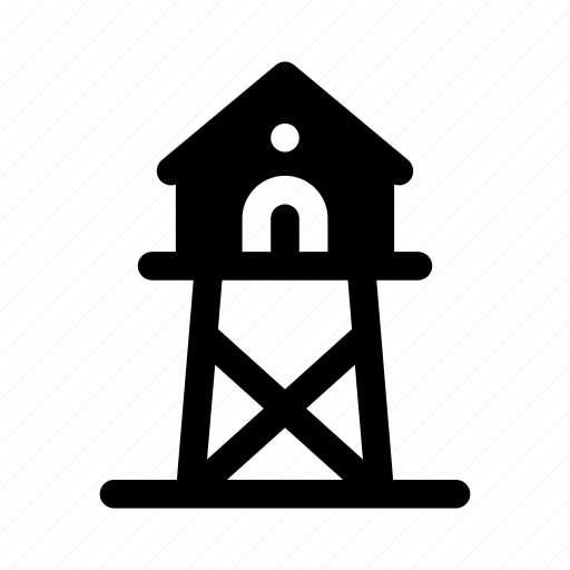 Watchtower, military, base, army, tower, building icon - Download on Iconfinder