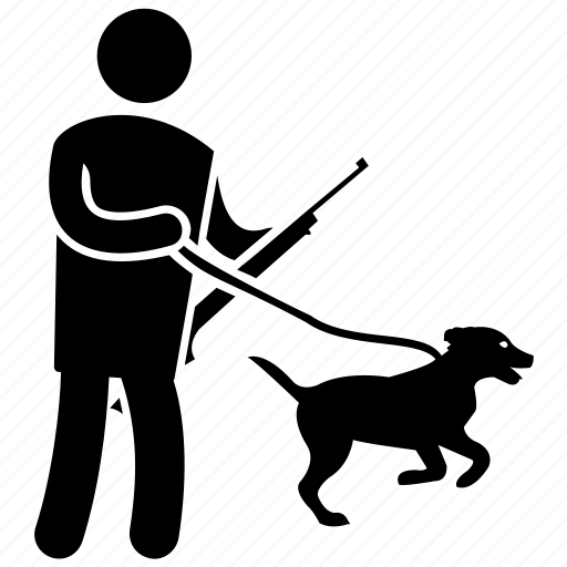 Armed man, guard dog, military, policeman, warfare dog icon - Download on Iconfinder