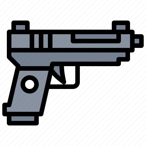 Gun, miscellaneous, pistol, revolver, war, weapon icon - Download on Iconfinder