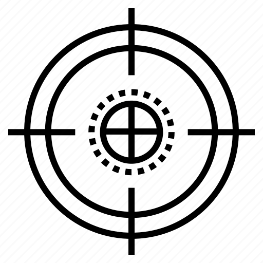 Aim, crosshair, military, sight, sniper, target, weapon icon - Download on Iconfinder