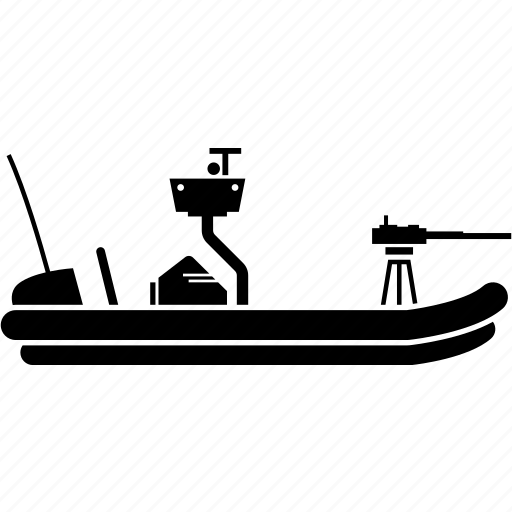 Boat, gun, military, vehicle, water icon - Download on Iconfinder