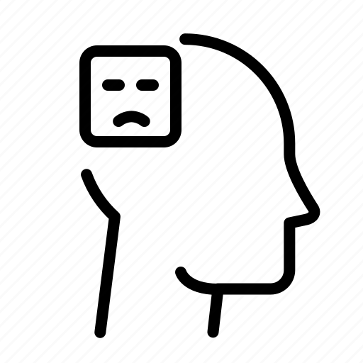 Depression, emotion, pessimism, sadness icon - Download on Iconfinder