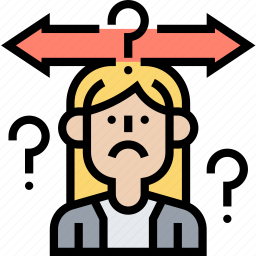 Hesitate, choice, decision, doubt, thinking icon - Download on Iconfinder