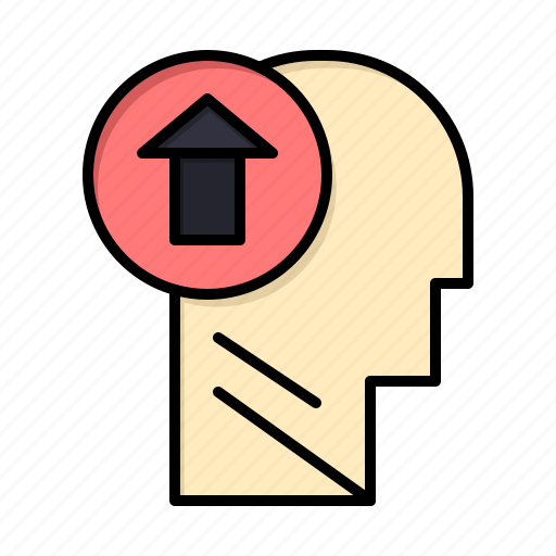 Arrow, head, human, knowledge, mind, up icon - Download on Iconfinder