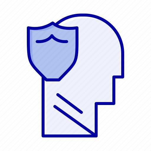 Data, male, secure, shield, user icon - Download on Iconfinder