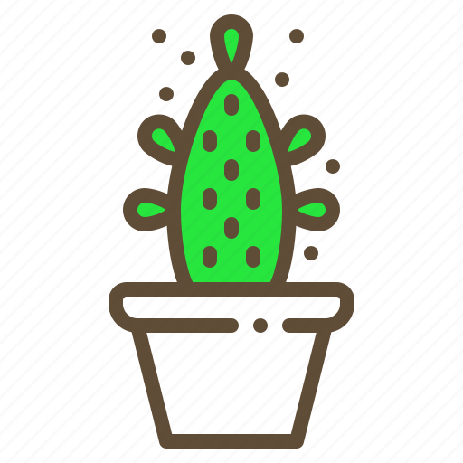 Cactus, plant, pot, succulent icon - Download on Iconfinder