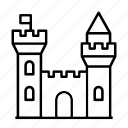 building, castle, construction, fortress, manor, palace, tower