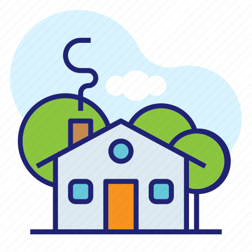 Apartment, architecture, building, farm, home, house, property icon - Download on Iconfinder