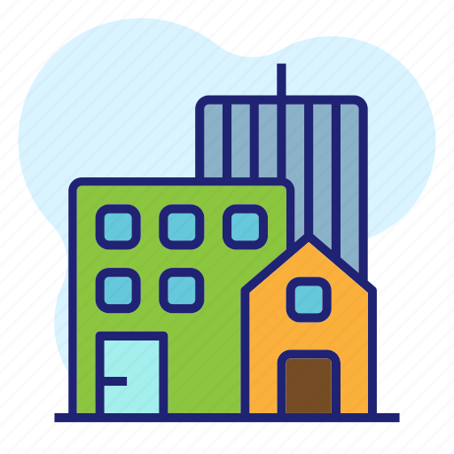 Building, construction, home, house, office, property, urban icon - Download on Iconfinder