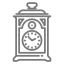 antique, tabletop clock 