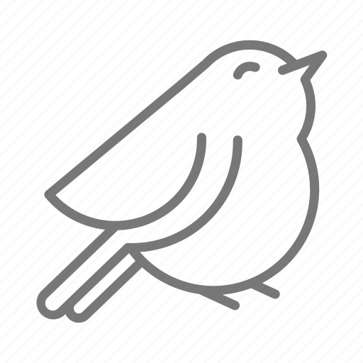 Bird, round, fat bird chick, happy bird icon - Download on Iconfinder