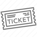 movie, ticket, film, paper ticket, event ticket