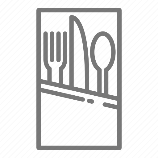 Fork, knife, napkin, picnic, silverware, spoon, utensils icon - Download on Iconfinder