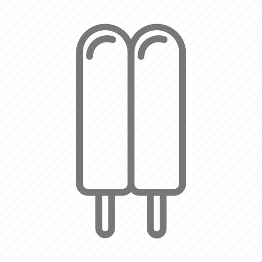 Dessert, double, frozen, popsicle icon - Download on Iconfinder