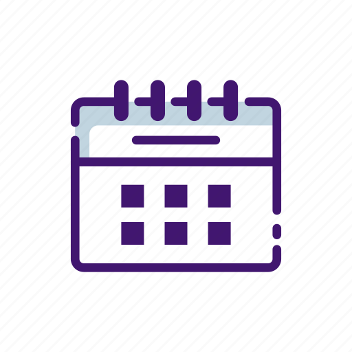 Blue Calendar Day Minimalist Month Purple Year Icon Download On Iconfinder