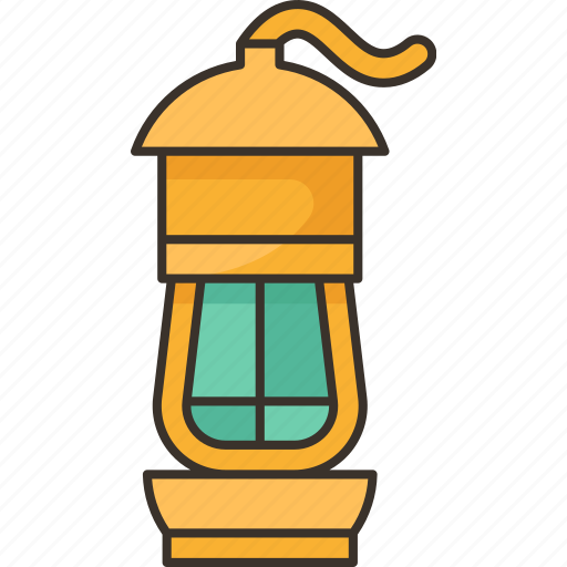 Lamp, mining, light, lantern, antique icon - Download on Iconfinder