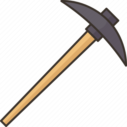 Pickaxe, excavation, mining, construction, tool icon - Download on Iconfinder