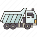 truck, dump, mining, vehicle, transportation