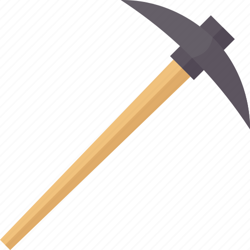 Pickaxe, excavation, mining, construction, tool icon - Download on Iconfinder