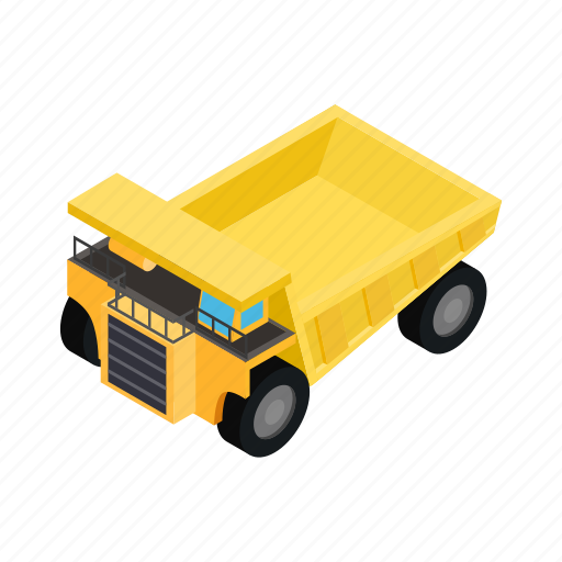 Digger, isometric, machine, machinery, ore, stormy, transport icon - Download on Iconfinder