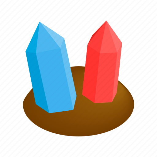 Crystal, gui, isometric, jewel, land, mineral, stone icon - Download on Iconfinder