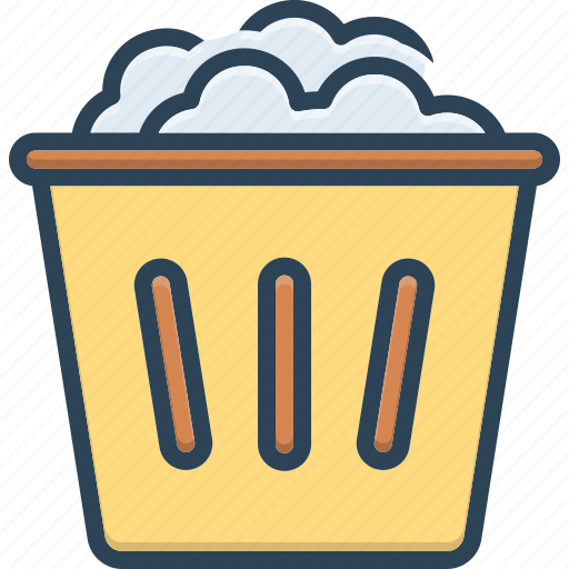 Bin, dump, dustbin, garbage, household, trash, used icon - Download on Iconfinder