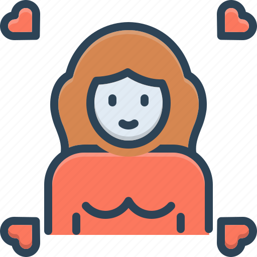 Gill, girlfriend, inamorata, lover, mistress, paramour, sweetheart icon - Download on Iconfinder