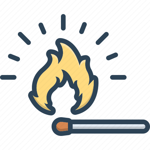 Fire, heat, match, matchstick, safety, strike, sulphur icon - Download on Iconfinder