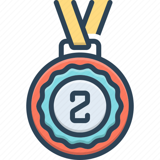 Award, badage, prize, reward, second, success, winner icon - Download on Iconfinder