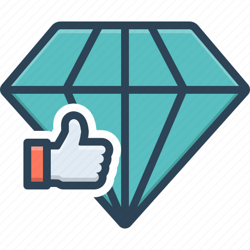 Accept, diamond, feedback, good, like, request, shiner icon - Download on Iconfinder