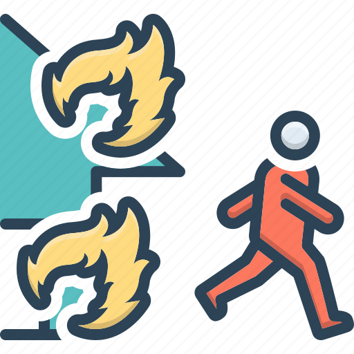 Away, climacteric, danger, emergency, exigency, fire, rescue icon - Download on Iconfinder