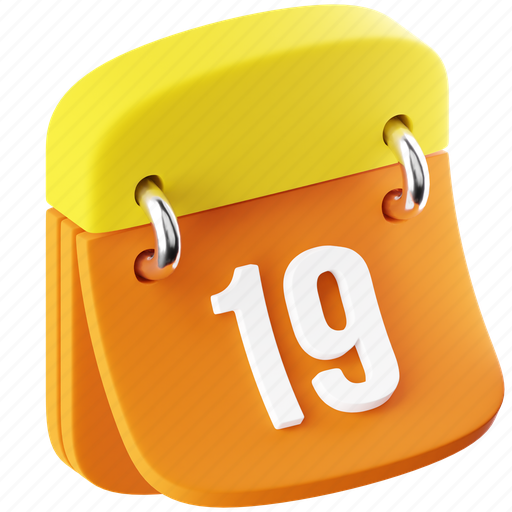 Calendar, date, schedule, event, time, month, appointment 3D illustration - Download on Iconfinder