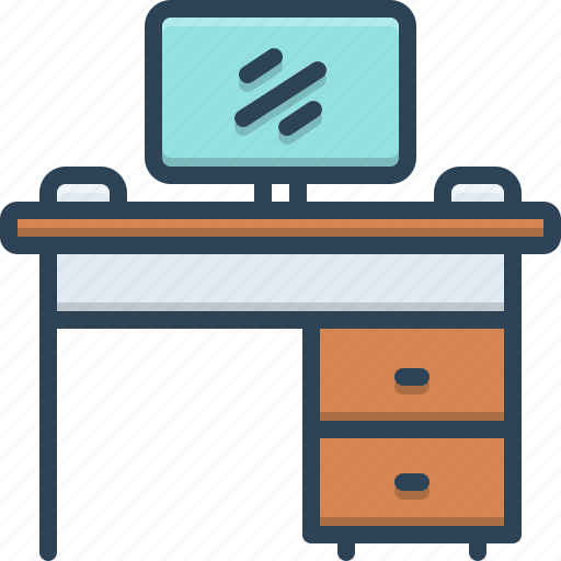 Bench, monitor, shelf, table, workbench, workshop icon - Download on Iconfinder