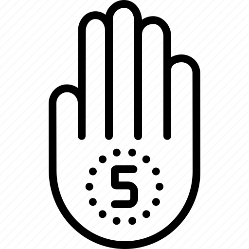 Bumbo, finger, five, fiver, gesture, hand icon - Download on Iconfinder