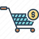 cart, commercial, online, purchase, shopping, supermarket, trolly