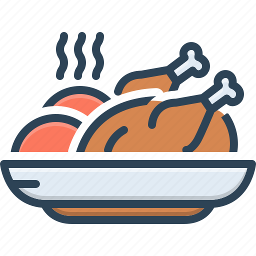 Food, meal, meat, chicken, piece, eatable, foodstuff icon - Download on Iconfinder