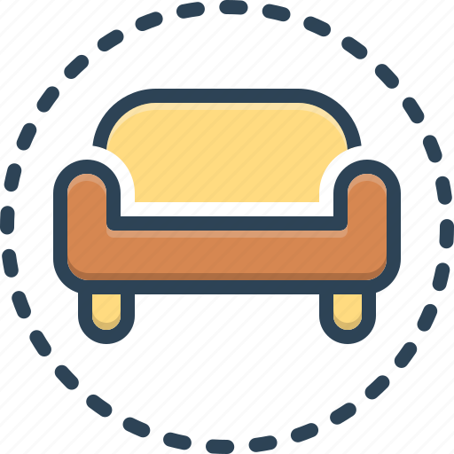 Comfortable, couch, interior, modern, loveseat, furniture, lounge icon - Download on Iconfinder