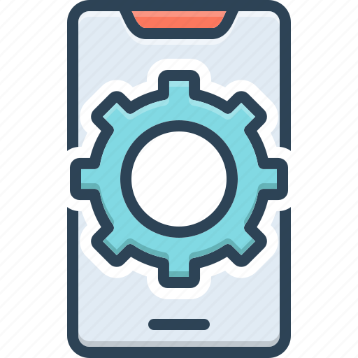 Preference, config, phone, gearwheels, communication, customize, application icon - Download on Iconfinder