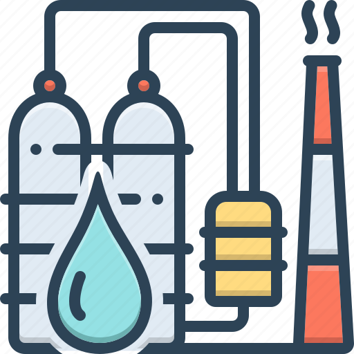 Drop, industry, manufacturing, oil plant, petro, petrochemical, refinery icon - Download on Iconfinder