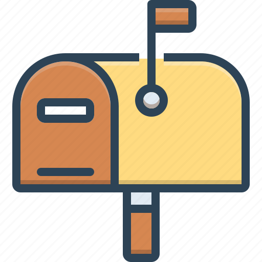 Postage, mailbox, letterbox, message, receiver icon - Download on Iconfinder