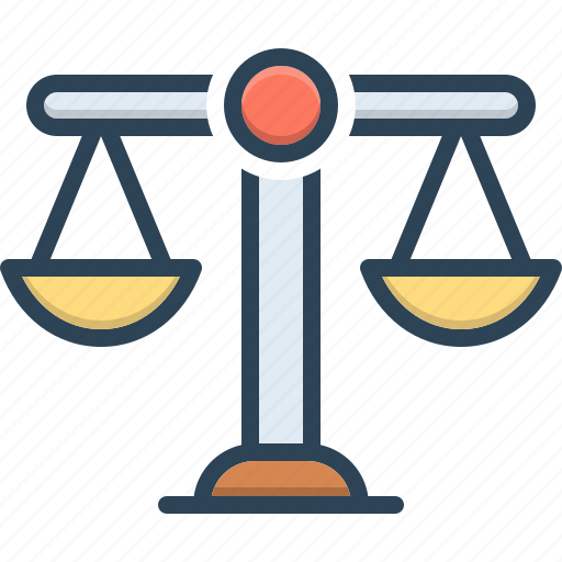 Scales, balance, justice, measurement, equilibrium, lawyer, liberty icon - Download on Iconfinder
