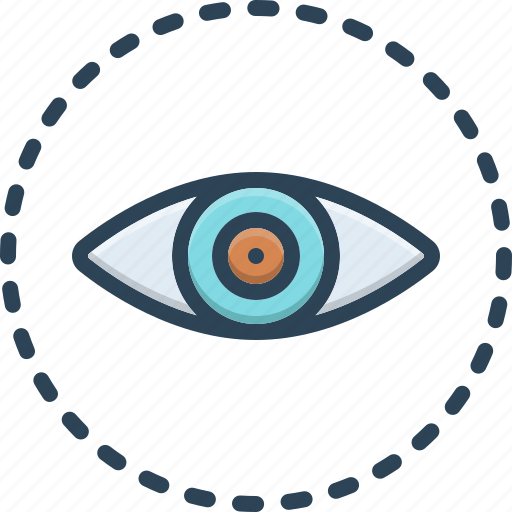 Visible, vision, sight, view, eyeball, optical, eyesight icon - Download on Iconfinder