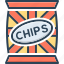 chips, crisp, snacks, package, slice, crunchy, pouch 