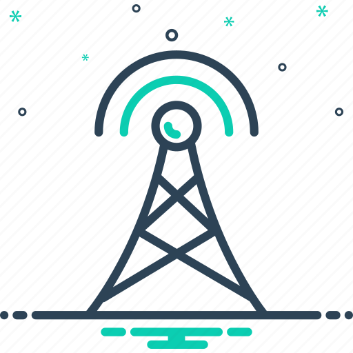 Aerial, antenna, broadcasting, frequency, cellular, connection, network icon - Download on Iconfinder