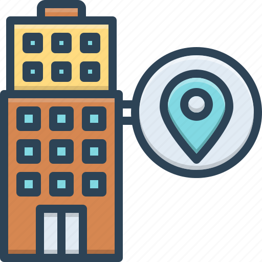 Building, gps, local, localization, maps, place icon - Download on Iconfinder